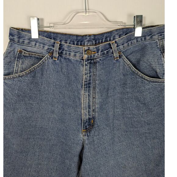 Vintage 90's Polo Jeans Company C-5 Carpenter Jean Short Jhorts Long Length 36 - Picture 3 of 11